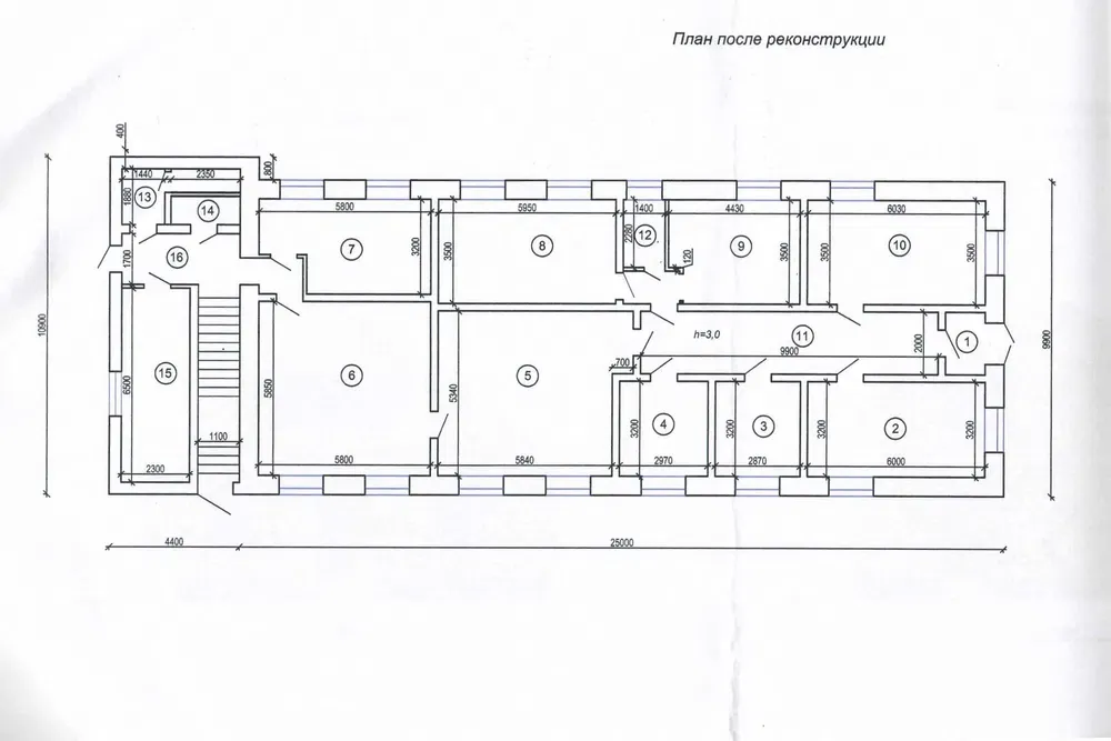 Планировка помещений после реконструкции