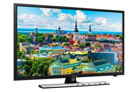 Телевизор Samsung с изображением красивого города