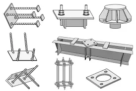 Металлоконструкцияларды монтаждау үшін конструктивтік элементтер мен түйіндердің сызбалары