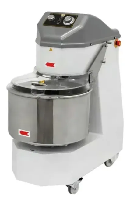 Миксер для теста с нержавеющей стальной чашей и управлением на панели. Коммерческое оборудование для пекарен и кондитерских