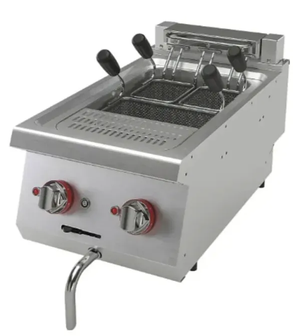 Электрическая фритюрница с несколькими корзинами и двумя регуляторами температуры