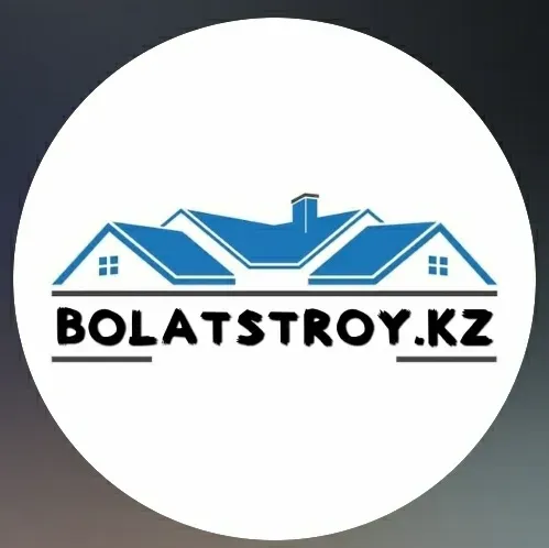 Bolatstroy.kz компаниясының логотипі, құрылыс қызметтерін білдіреді