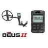 Металлодетектор DEUS II, дисплеймен және планкамен, DEUS II логотипы