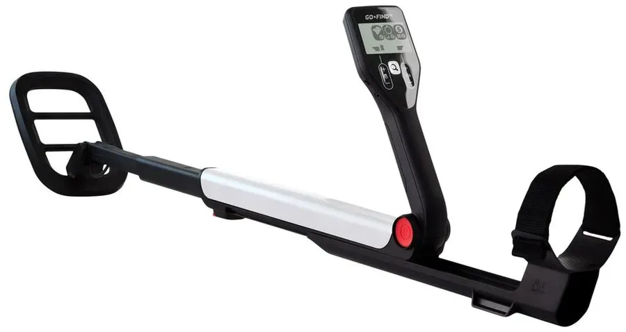 Металлоискатель с кнопками управления на дисплее и эргономичной ручкой