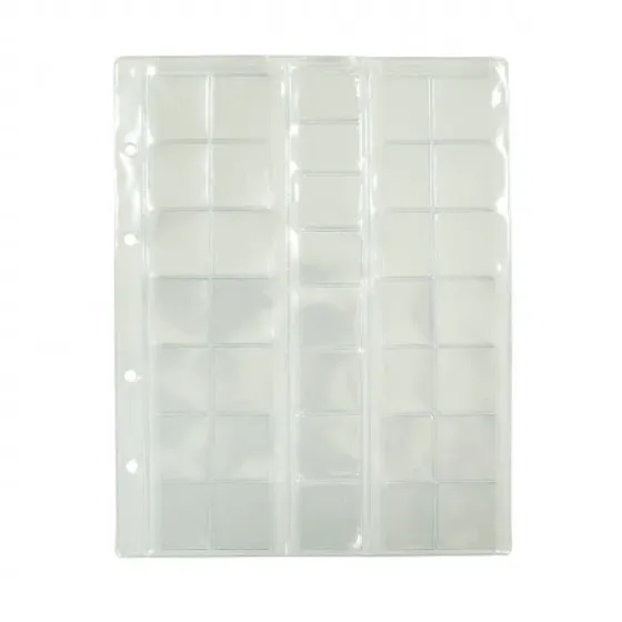 Прозрачный пластиковый альбом для хранения карточек, имеет несколько карманов для удобной организации