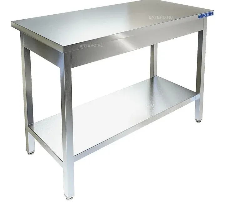 Стальной стол для кухни с открытой полкой, подходит для коммерческого использования
