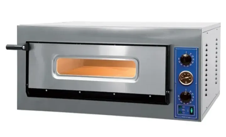 Духовка с металлическим корпусом и прозрачной дверцей, предназначенная для выпечки