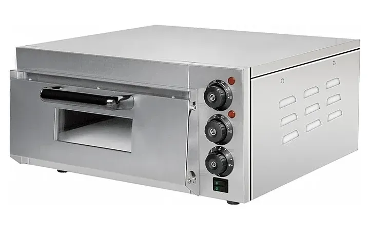 Электрическая печь для пиццы с регулируемыми терморегуляторами и металлическим корпусом