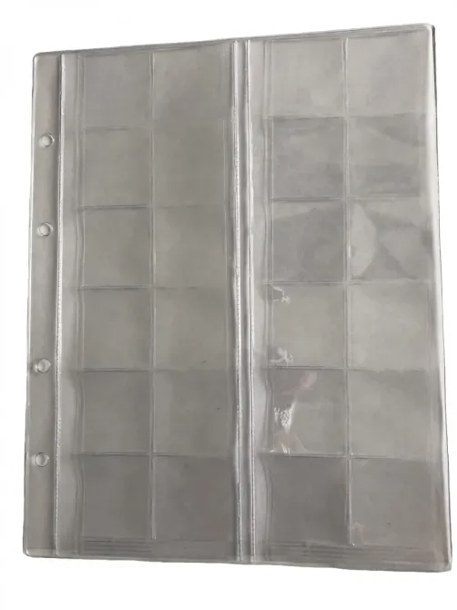 Прозрачный альбом для хранения карточек с несколькими карманами