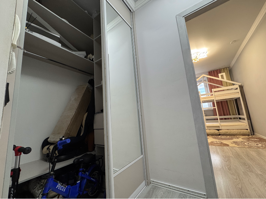 Вид на гардеробную с коляской