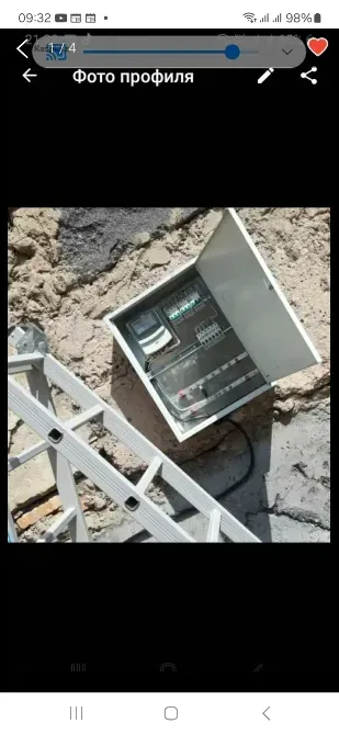 Құрылыс нысанындағы бақылау шкафы