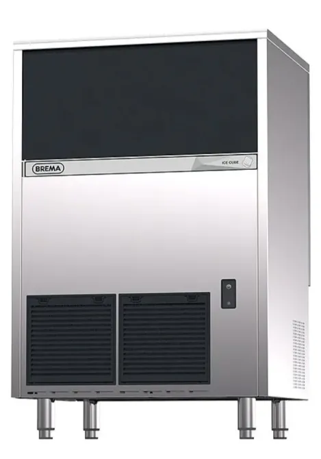 Аппарат для производства льда Brema с металлическим корпусом и стеклянной верхней панелью
