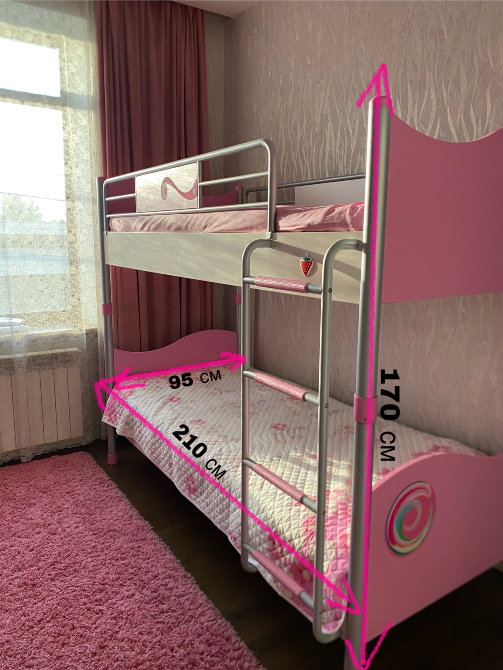 Двухярусная кровать с размерами