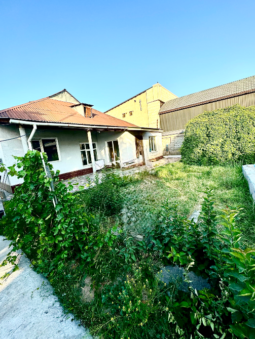 Загородный дом с зеленым двором и бассейном