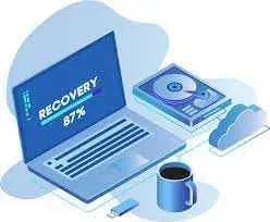 Компьютердегі деректерді қалпына келтіру индикаторы экранында