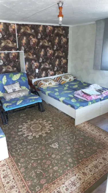 Керемет кілемшесі бар төсек және бөлме