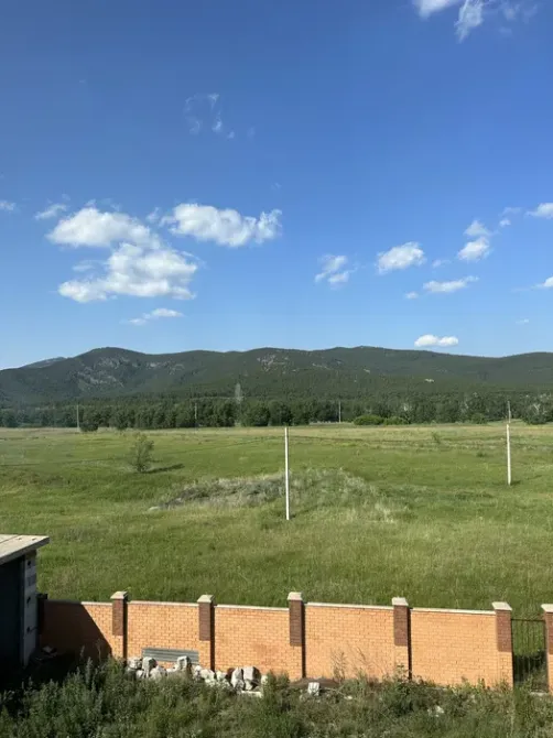 Фасад здания с зелёным окружением и солнечной погодой