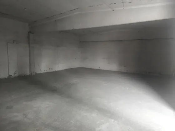 Синие двери с надписью на стене