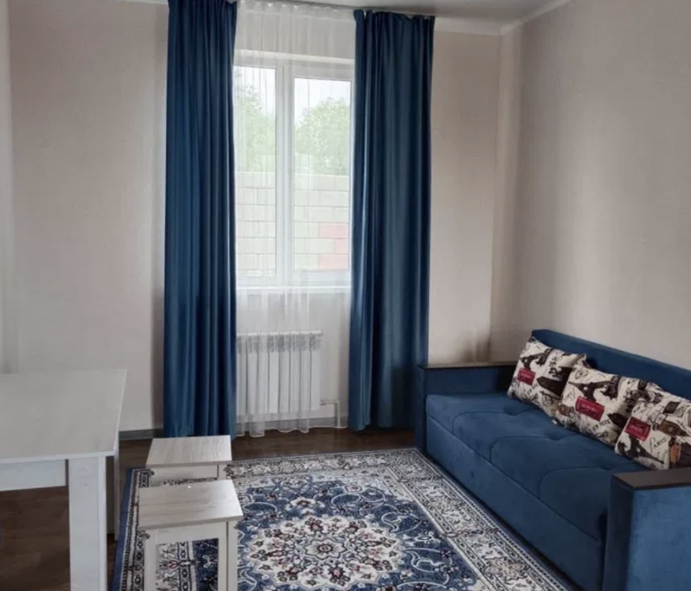 Гостиная с диваном и ковром