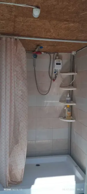 Душевая кабина с занавеской