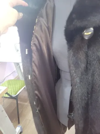 Шуба из меха, вид сзади