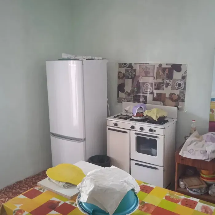 кухня с холодильником и печью