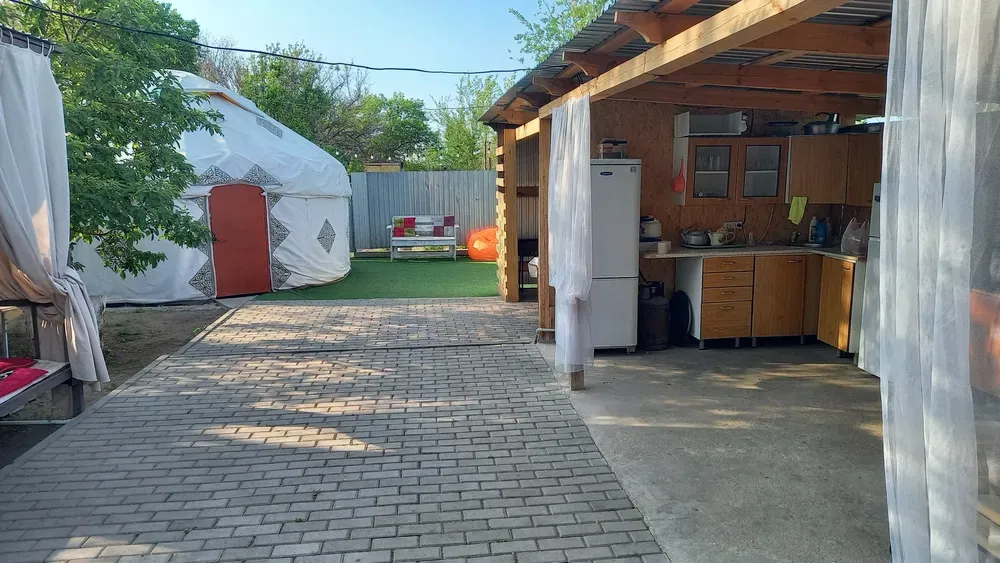 Асүй мен ауланы, киіз үйді көрсететін көрініс