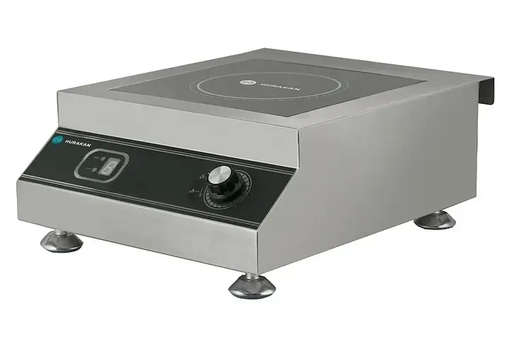 Индукционная плита в металлическом корпусе с цифровым дисплеем и регулировкой температуры