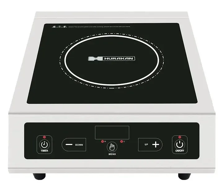 Индукционная плита Hurakan с сенсорным управлением, таймером и клавишами регулирования температуры