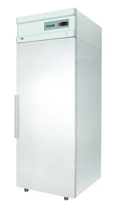 Ақ тоңазытқыш витрина, вертикальды, температураны бақылауға арналған электронды дисплеймен