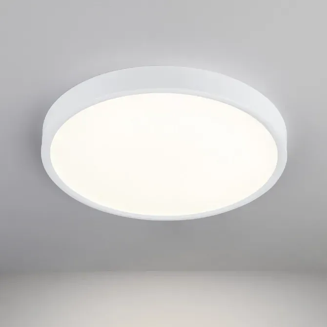 Ақ түсті дөңгелек төбелік шам