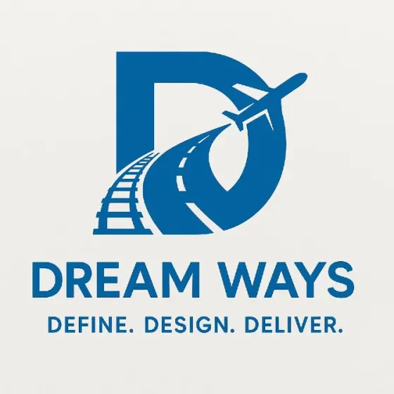 Логотип компании Dream Ways с буквами 