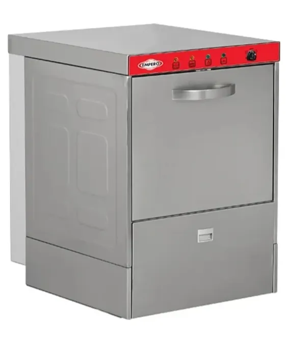 Профессиональная посудомоечная машина с современной отделкой и электроникой, предназначенная для быстрой и эффективной мойки посуды