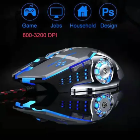 RGB жарықдиодты оптикалық ойын тышқаны