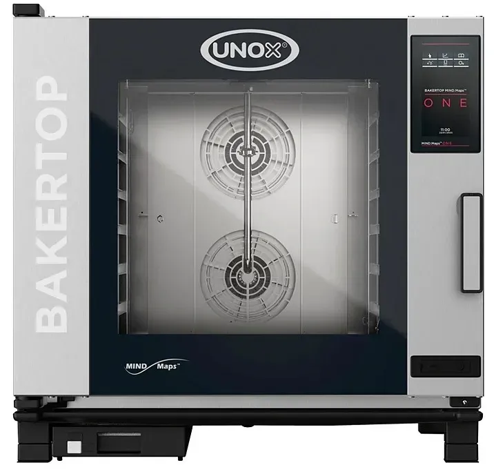 Профессиональная печь для выпечки UNOX BAKERTOP с двумя вентиляторами и современным дизайном