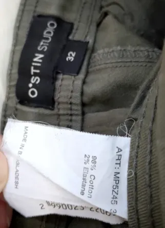 Мужские брюки карго серого цвета с карманами