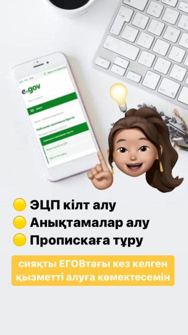 Электрондық үкімет қызметтері туралы ақпарат, смартфондағы қосымша интерфейсі
