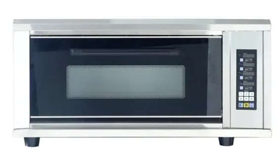 Современная кухонная печь с металлическим корпусом и стеклянной дверцей для запекания и приготовления пищи