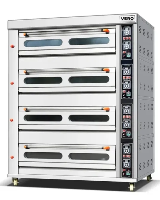 Промышленная электрическая печь VERO на четыре уровня с цифровым управлением и терморегуляторами