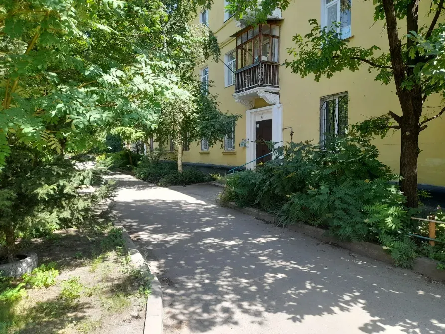 Улица с зелеными деревьями и домом