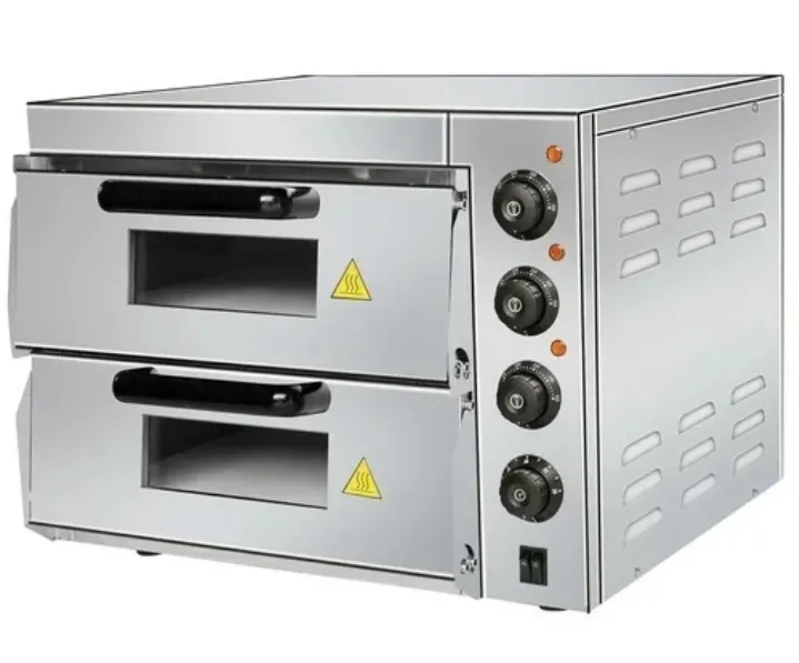 Электрлі наубайхана, екі пісіру аймағы және температураны басқару жүйесімен.