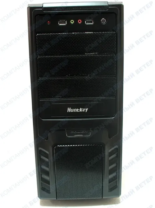 Корпус компьютера Huntkey с передней панелью и интерфейсами подключения