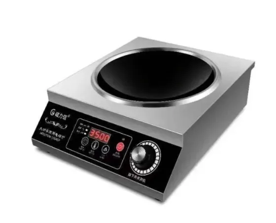 Электрическая индукционная плита с сенсорной панелью управления и экраном