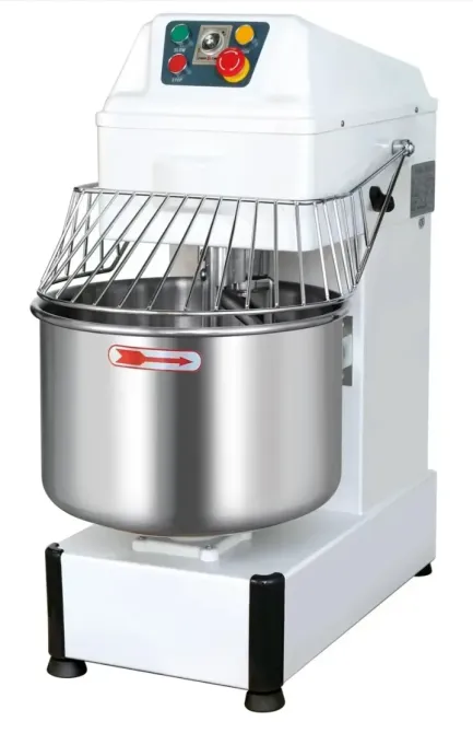 Механический миксер для теста с металлической чашей и защитной решёткой