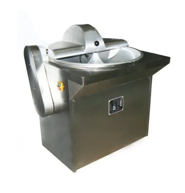 Машина для нарезки мяса с круглыми лезвиями и металлическим корпусом