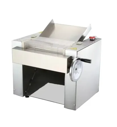 Машина для нарезки теста из нержавеющей стали с ручным управлением и прозрачной крышкой для контроля процесса нарезки