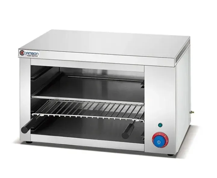 Электрическая жаровня с двумя уровнями и регулируемой температурой, выполненная из нержавеющей стали