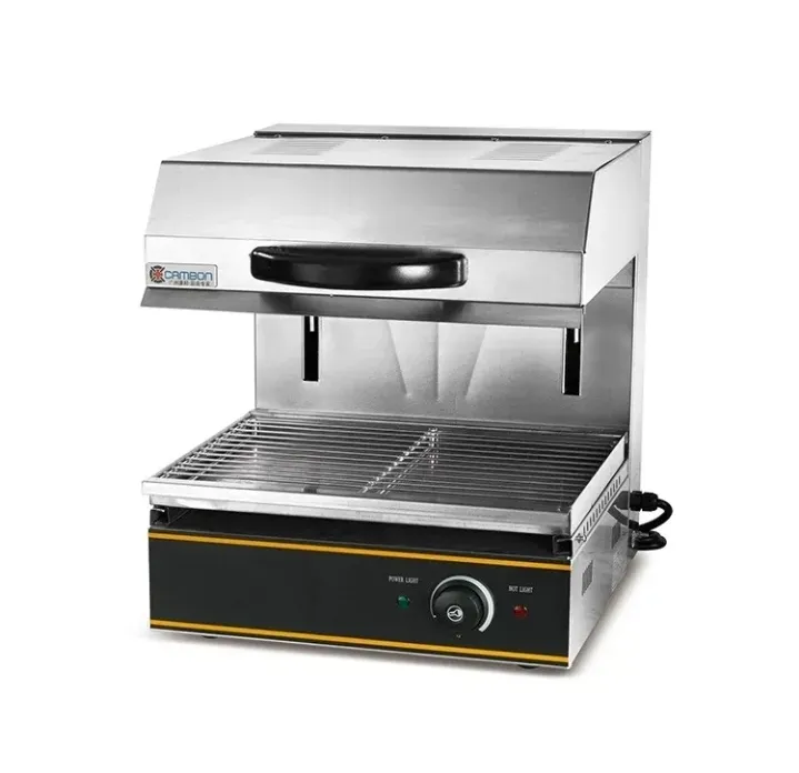 Электрическая гриль-машина для приготовления пищи с верхним управлением и решеткой для жарки