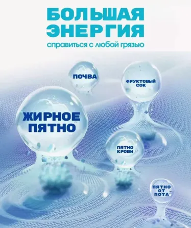 пакет с капсулами для стирки в руке