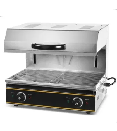 Электрический гриль с верхним подогревом и решеткой для приготовления пищи